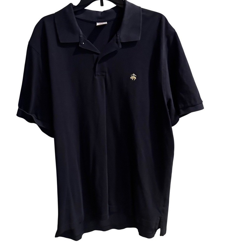 Brooks Brothers Mens XXL Performance Polo Shirt Navy Blue Original Fit Cotton